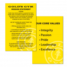 Mission Statement Cards, Pack of 200