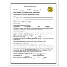 TI Scripts Fitness Consultants, comes in pads of 50