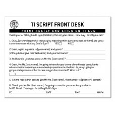 TI Scripts Front Desk, comes in pads of 50