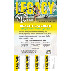 Legacy Poster w/ 7-day Pass, Pack of 50